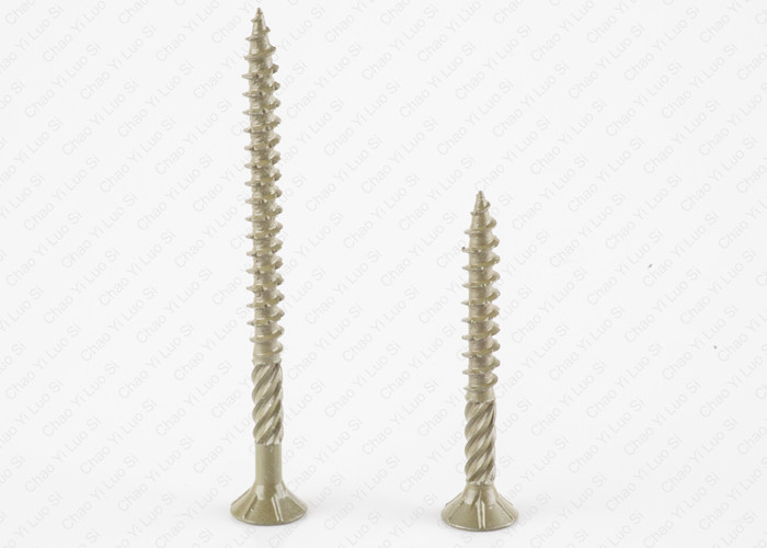 Carriage Cabinet Wood Screws With Ribs Helix Cut thread Type 17 Slash